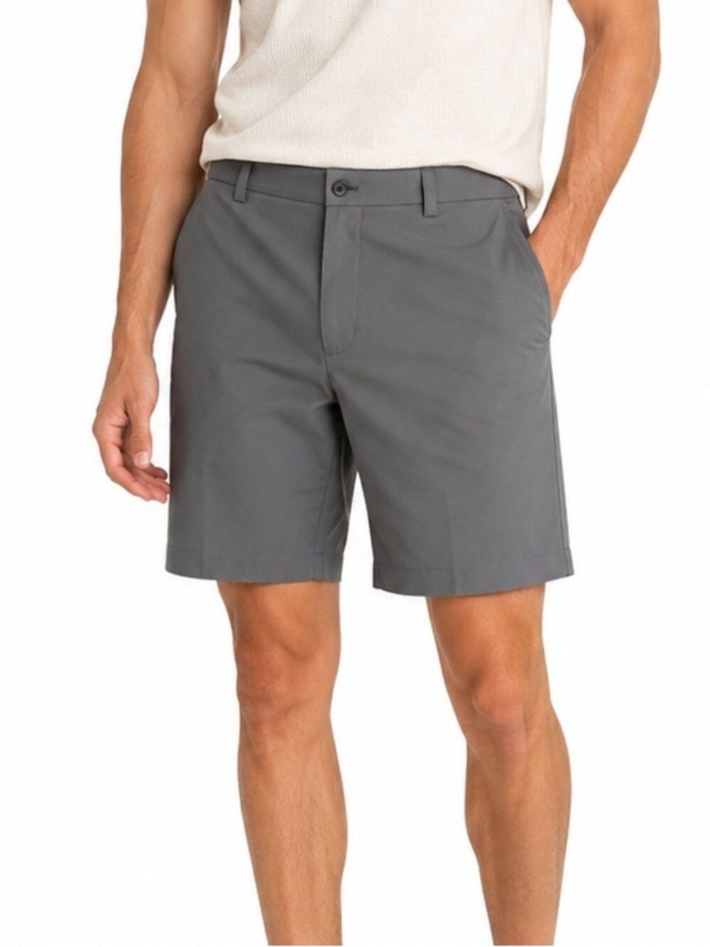 IZOD Men’s Grey Slash Pocket Golf Shorts Size 34